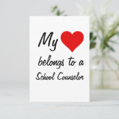 Ich gehöre zu einer Schulberatungskarte Karte (Stehend Vorderseite)