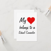 Ich gehöre zu einer Schulberatungskarte Karte (Vorderseite/Rückseite Beispiel)