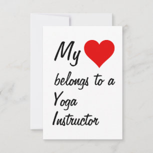 Ich gehöre zu einer Yoga Instructor Card Karte