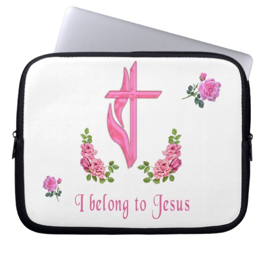 Ich gehöre zu Jesus 10 Zoll Laptop Ärmel Laptopschutzhülle (Vorderseite)