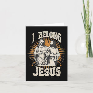Ich gehöre zu Jesus Christlichen Vintagen Jesus Karte