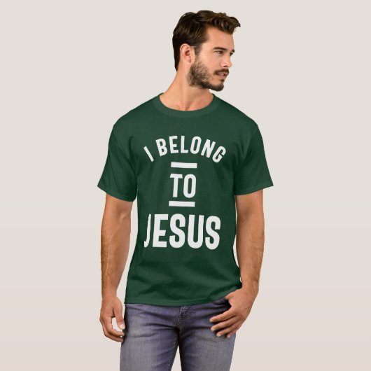 Ich gehöre zu Jesus Fußball Basketball Fußball T-Shirt (Vorne ganz)
