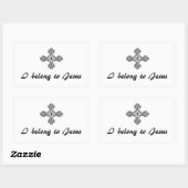 Ich gehöre zu Jesus Sticker (Blatt)