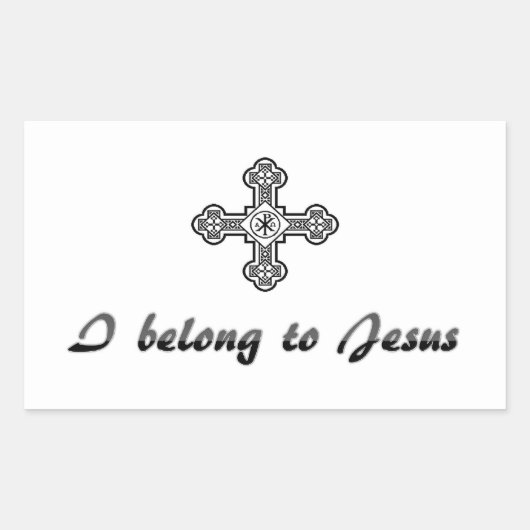 Ich gehöre zu Jesus Sticker (Vorderseite)