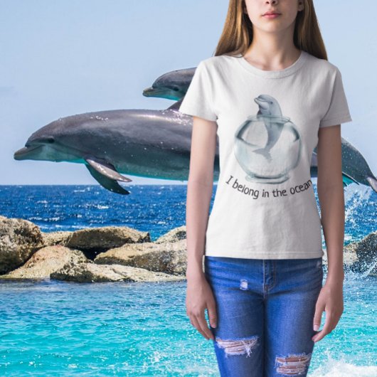Ich gehöre zum Ozean Empty the Tanks Dolphin