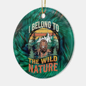 Ich gehöre zum wilden Löwen Keramik Ornament (Links)