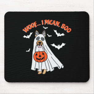 Ich Gemein Boo Funny Ghost Dog Halloween Pumpkin Mousepad