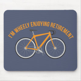 Ich genieße das Ruhestand, sonniges Fahrrad Mousepad