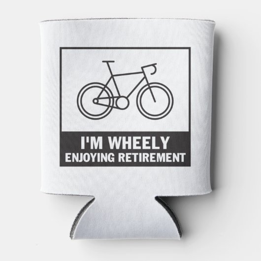 Ich genieße die Pension Funny Bicycle Bike Dosenkühler (Vorderseite)