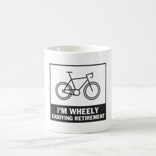 Ich genieße die Pension Funny Bicycle Bike Kaffeetasse