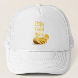 Ich genieße ein gutes Potato Funny Food Design Truckerkappe