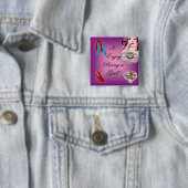 Ich genieße, ein Mädchen zu sein Button (Beispiel)