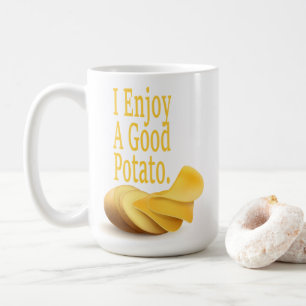 Ich genieße eine gute Kartoffel Lustiger Food Love Kaffeetasse