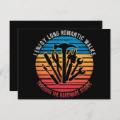 Ich genieße lange romantische Spaziergänge durch d Postkarte (Vorne/Hinten)