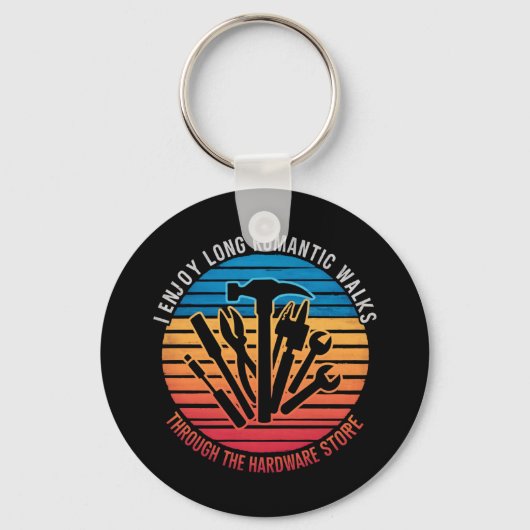 Ich genieße lange romantische Spaziergänge durch d Schlüsselanhänger (Vorderseite)