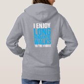 Ich genieße lange romantische Spaziergänge zum Küh Hoodie (Rückseite)