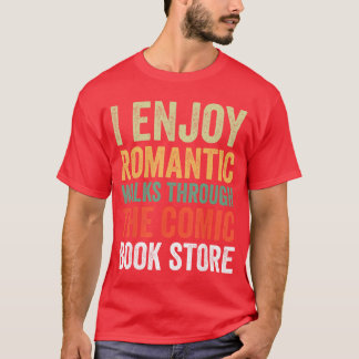 Ich genieße Romc Walkshroughhe Comic Buchhandlung  T-Shirt