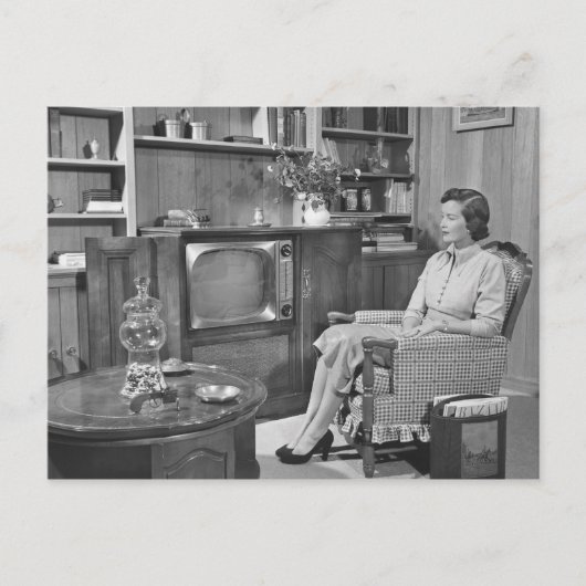 Ich genieße ruhige Abende Postkarte (Vorderseite)