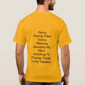 Ich genieße. T-Shirt (Rückseite)