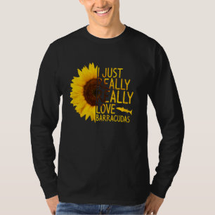 Ich gerade Liebe Barracudas Frauen Männer Fisch Su T-Shirt