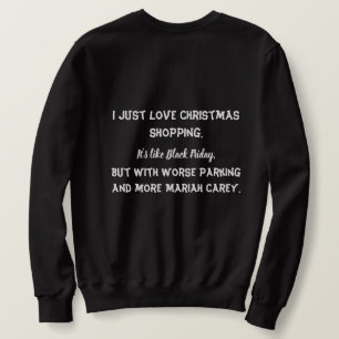 Ich gerade Liebe Weihnachts-Shopping Männer Sweatshirt