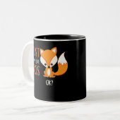 Ich gerade mag wirklich Füchse okay? Zweifarbige Tasse (Vorderseite Links)