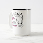 Ich gerade mag wirklich Häschen-niedliches Zweifarbige Tasse (Vorderseite Links)
