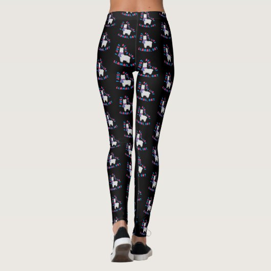 Ich gerade mag wirklich Lamas OKAY? Lustiges Leggings (Rückseite)