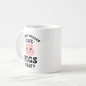 Ich gerade mag wirklich Schwein-lustigen Kaffeetasse (Vorderseite Links)