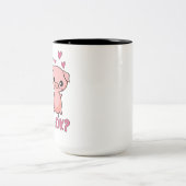 Ich gerade mag wirklich Schwein-niedliches Zweifarbige Tasse (Mittel)
