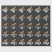Ich gerade mag wirklich Walrosse OKAY - lustiges Geschenkpapier (Flach)
