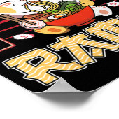 Ich gerade wirklich Liebe Ramen Kawaii Anime Cat R Poster (Ecke)