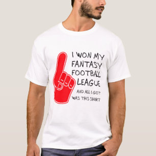 Ich gewann am Fantasie-Fußball T-Shirt