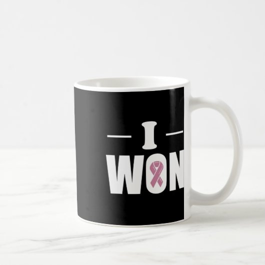 Ich gewann den Weltkrebstag 1 Kaffeetasse (Rechts)