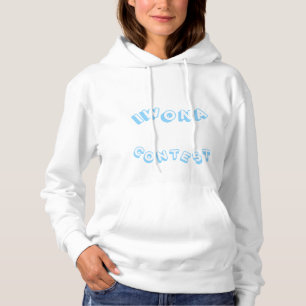 Ich gewann einen Wettbewerb für Pastel Blue Women Hoodie