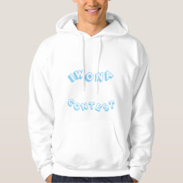 Ich gewann einen Wettbewerb mit Pastel Blue Men Hoodie