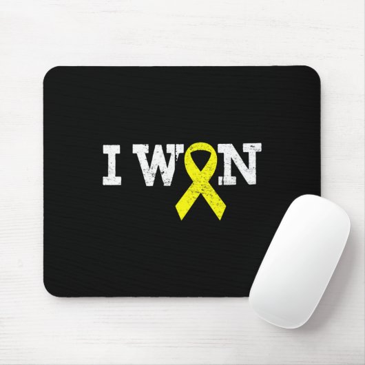 Ich gewann Gold Ribbon Kid Unterstützung Krebs im Mousepad (Mit Mouse)