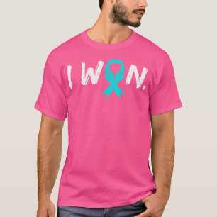 Ich gewann Survivor Eierstockkrebs-Bewusstseins-Kr T-Shirt