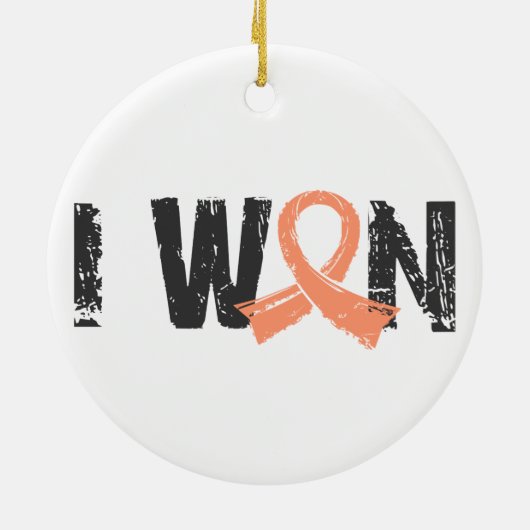Ich gewann uterinen Krebs Keramikornament (Hinten)
