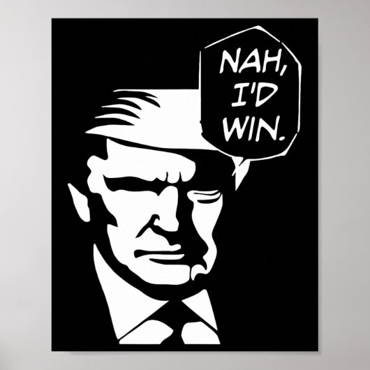 Ich gewinne Funny Trump 2024 als republikanische U Poster (Vorne)