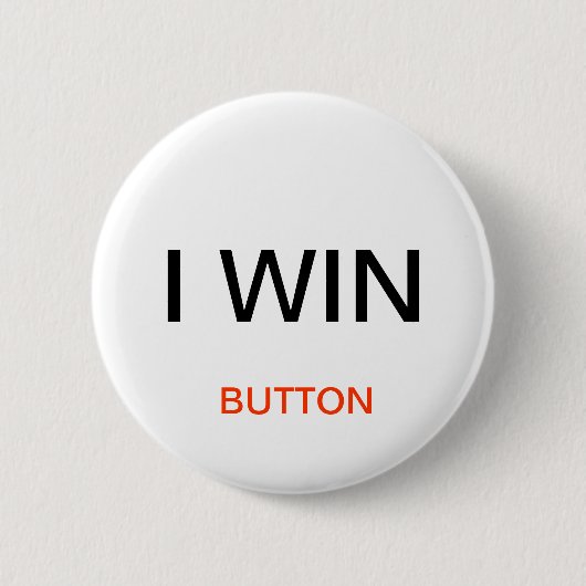 Ich gewinne Knopf Button (Vorderseite)