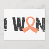 Ich gewinne Uteruskrebs Postkarte (Vorderseite)
