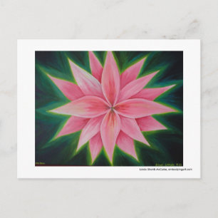 Ich gieße die Blume in meiner eigenen Herzbestätig Postkarte