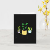 Ich gieße meine Pflanzen _ Geschenk für Gartenlieb Karte (Gelbe Blume)