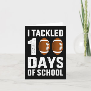 Ich ging an 100 Tage Schule 100. Tag Fußball Stude Karte