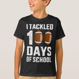 Ich ging an 100 Tage Schule 100. Tag Fußball Stude T-Shirt