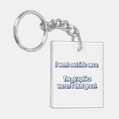 Ich ging Außenseite einmal. Grafiken waren nicht Schlüsselanhänger (Vorderseite links)