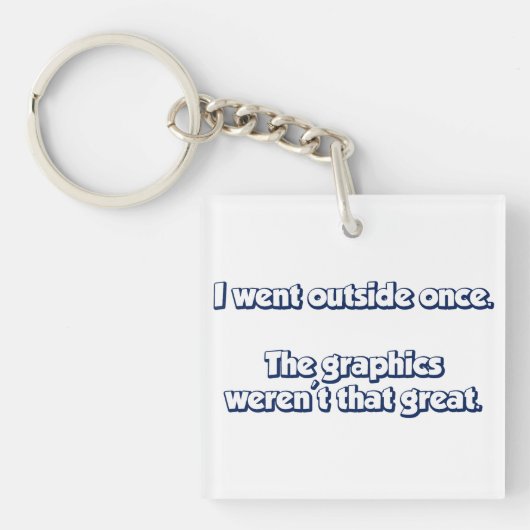 Ich ging Außenseite einmal. Grafiken waren nicht Schlüsselanhänger (Vorderseite)