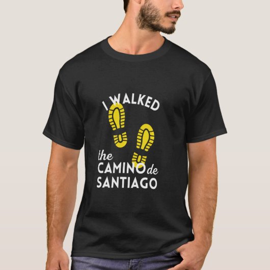 Ich ging die Camino de Santiago Wanderstiefel Span T-Shirt (Vorderseite)