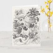 "Ich ging, durch das Meerruhig zu sitzen" Karte (Gelbe Blume)